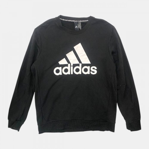 Adidas Ανδρικό Μαύρο Φούτερ με Μεγάλο Logo | Pre Owned
